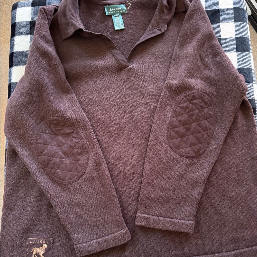 Lauren Ralph Lauren Chocolate V-Neck Men's Sweater